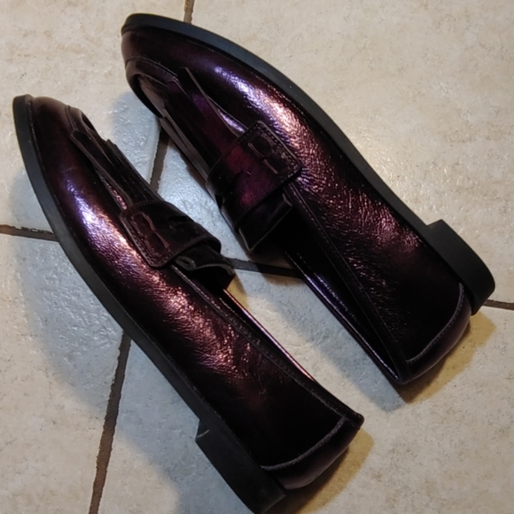 Metallic Purple Charles & Keith Penny Loafers - Picture 8 of 8